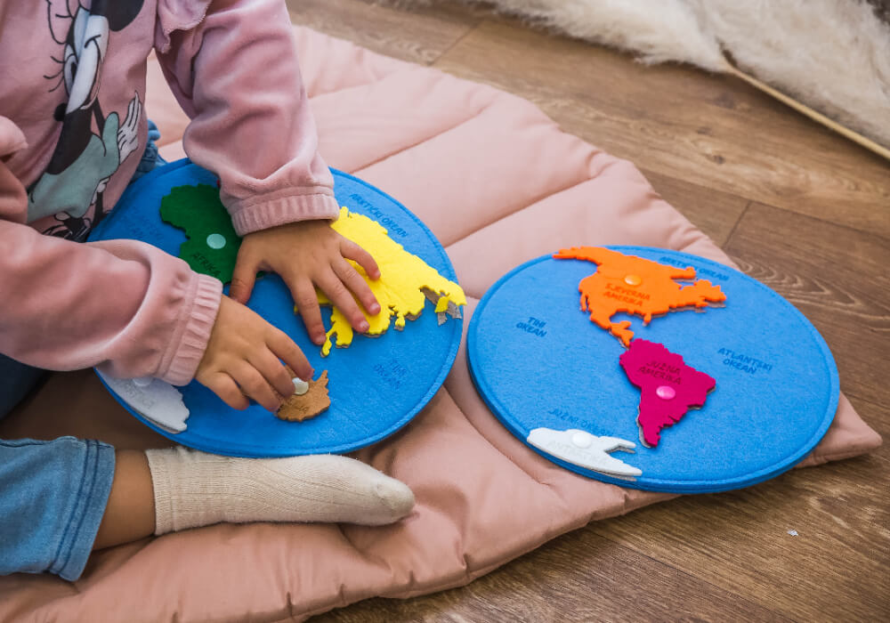 Karta sa kontinentima Karta svijeta s označenim kontinentima